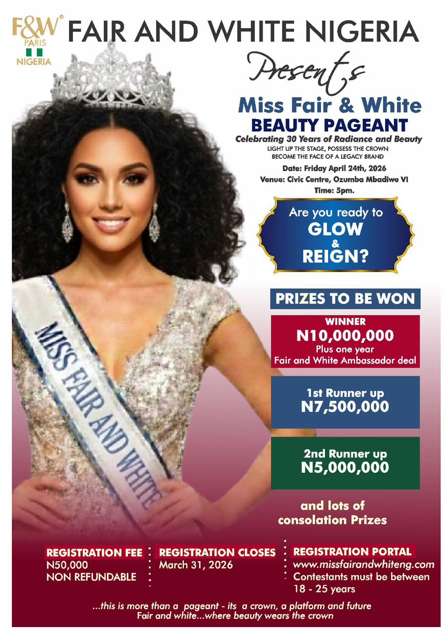 Miss Fair And White Beauty Pageant 2026